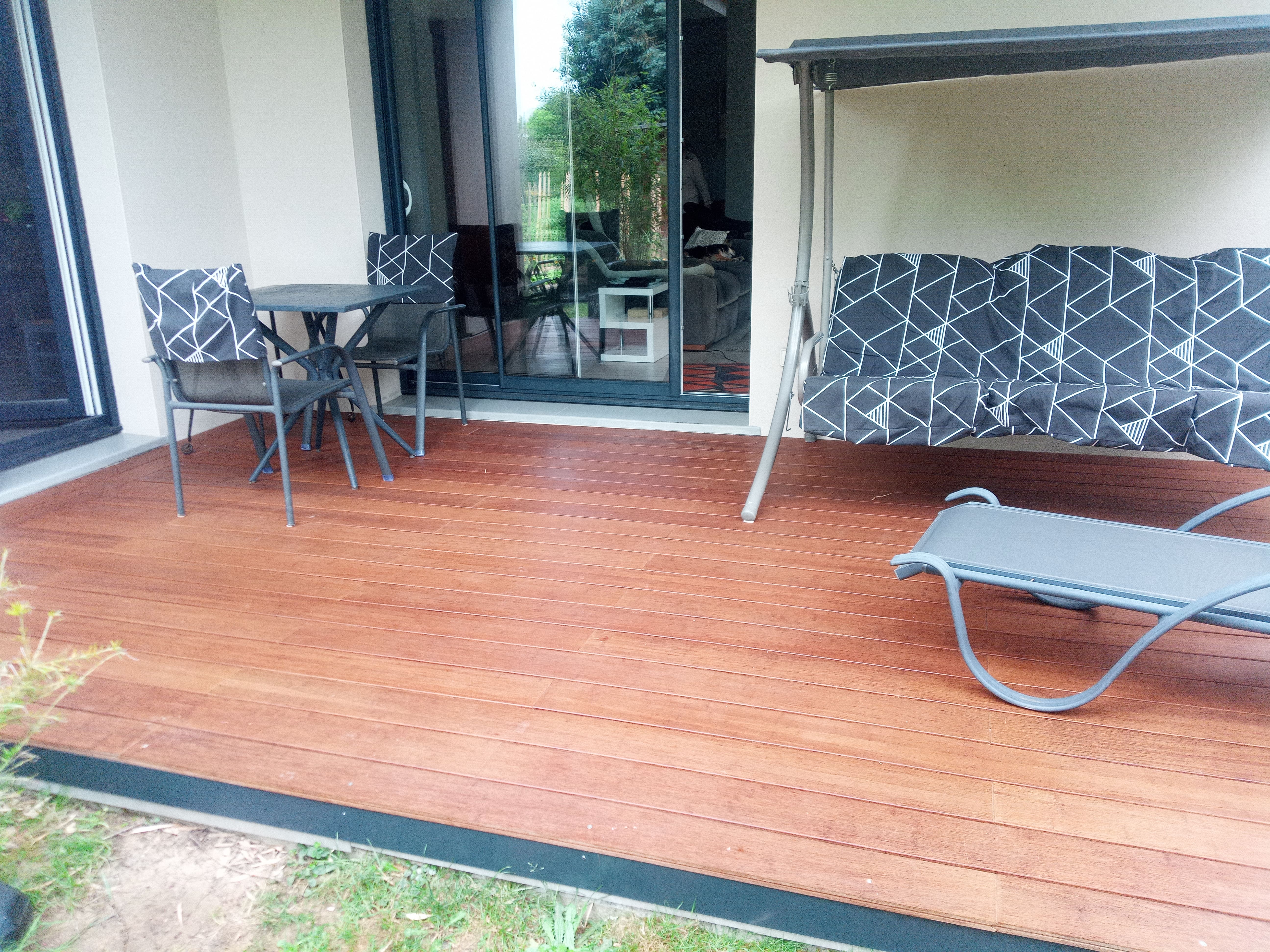 Terrasse bambou détail